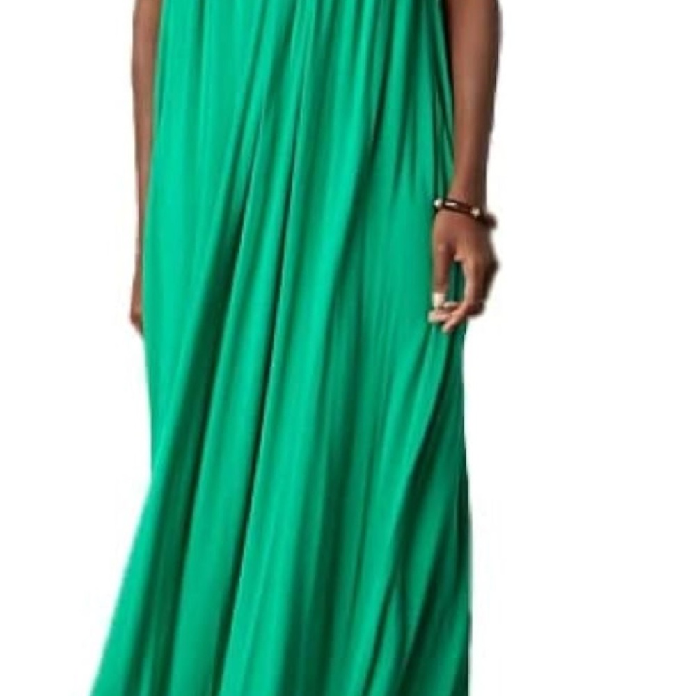 Anthropologie Velvet by Graham & Spencer Green Maxi Dress SM - Picture 4 of 5
